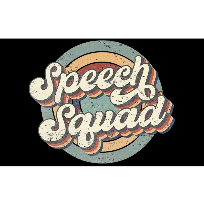 Speech Squad Speech Therapy Crew Hello Back To School Team Bumper Sticker