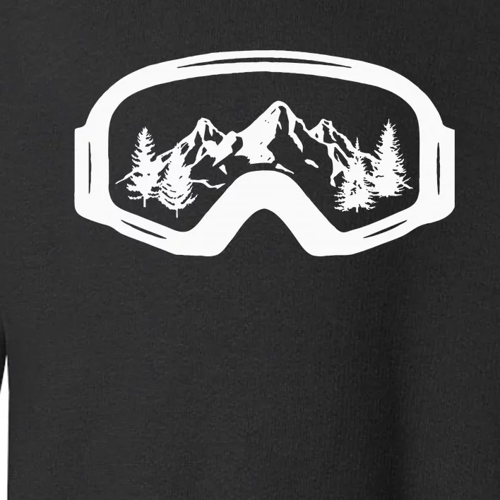 Ski Snowboard Skiing Goggles Snow Wintersport Skiing Toddler Sweatshirt