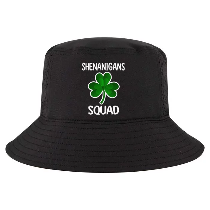 Shenanigans Squad st patrick green shamrocks Clover Cool Comfort Performance Bucket Hat