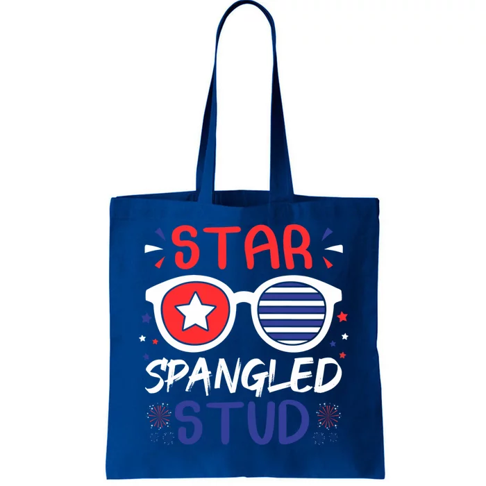 Star Spangled Stud Funny 4th Of July Patriotic Cute Gift Tote Bag