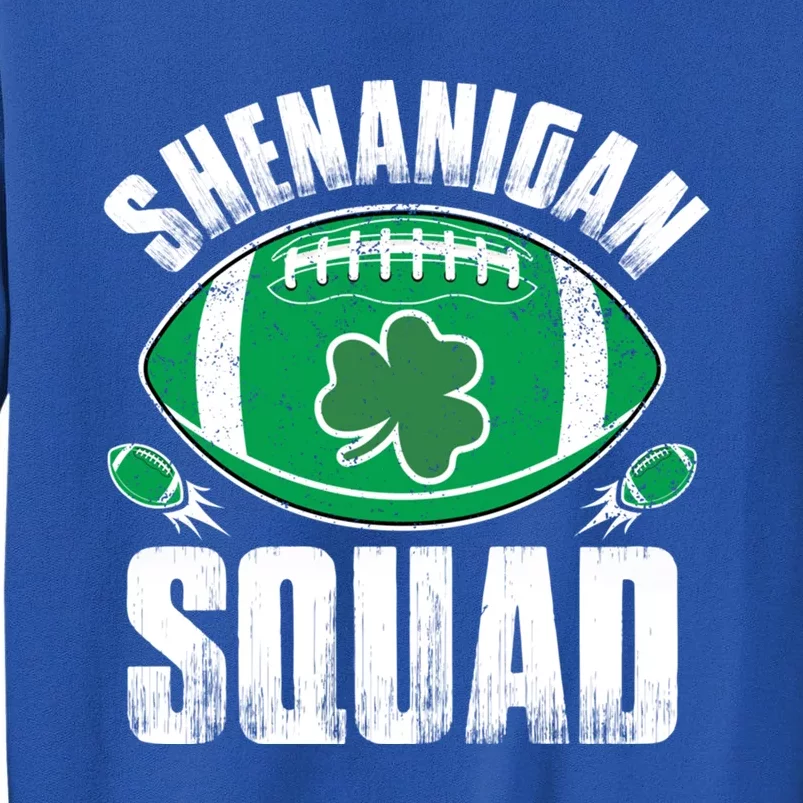 Shenanigan Squad St Patricks Day Funny American Football Gift Tall Sweatshirt