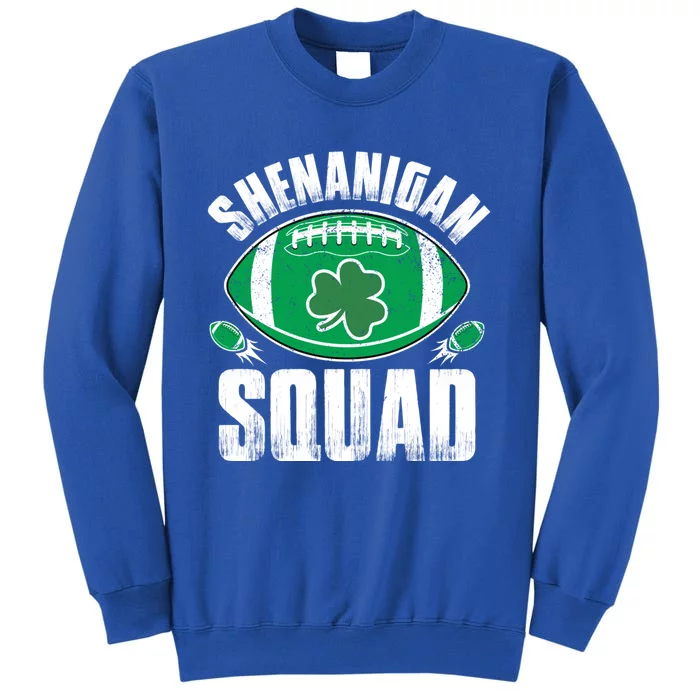 Shenanigan Squad St Patricks Day Funny American Football Gift Tall Sweatshirt