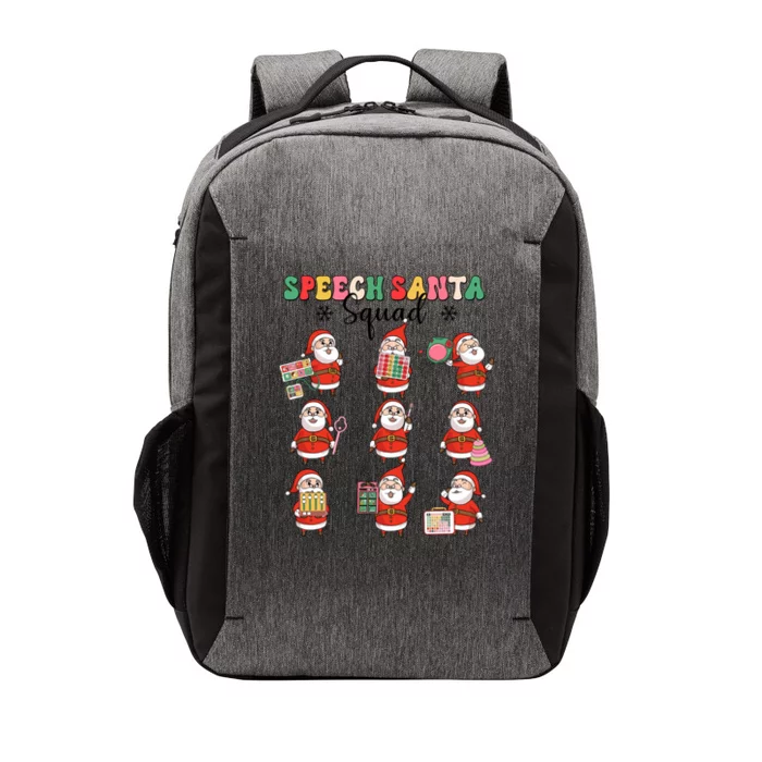 Slp Santa Squad Christmas Speech Language Pathologist Pajama Gift Vector Backpack