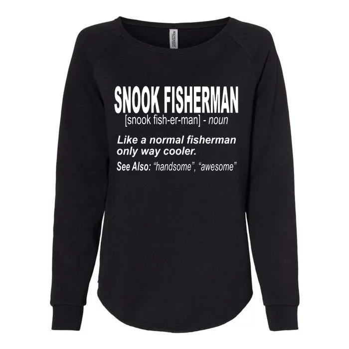 Snook Slayer Sty Salty Snook Fishing Lovers Womens California Wash Sweatshirt