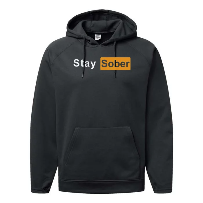 Stay Sober Sober Performance Fleece Hoodie