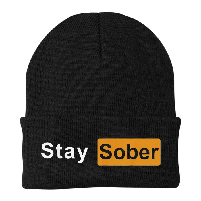 Stay Sober Sober Knit Cap Winter Beanie