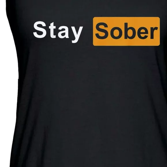 Stay Sober Sober Ladies Essential Flowy Tank