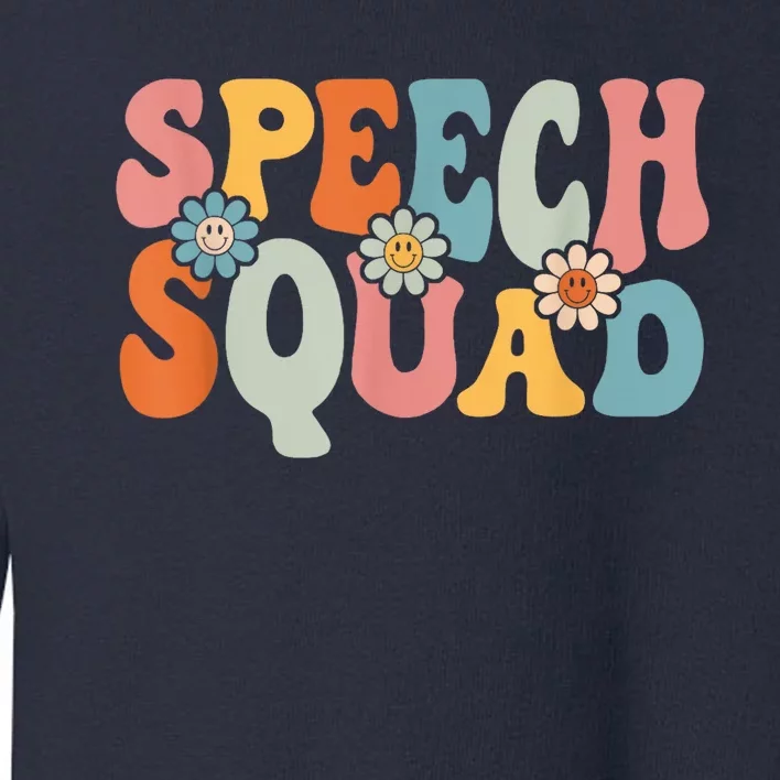 Speech Squad Shirt Funny Back To School Teachers Students Toddler Sweatshirt