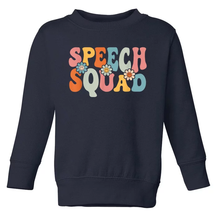 Speech Squad Shirt Funny Back To School Teachers Students Toddler Sweatshirt