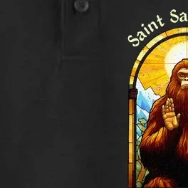 Saint Sasquatch Stained Glass Window – Squatch Dry Zone Grid Performance Polo