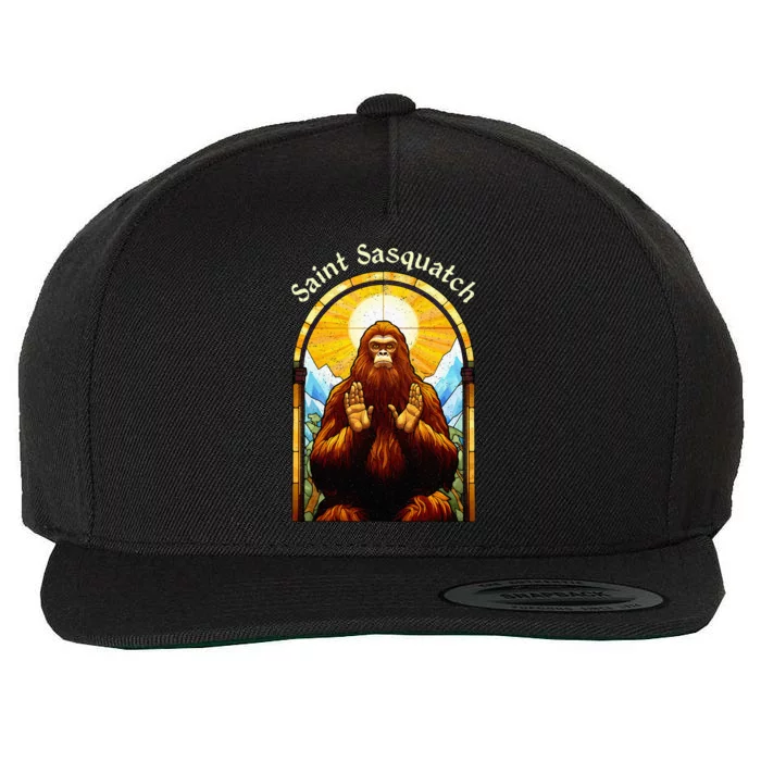 Saint Sasquatch Stained Glass Window – Squatch Wool Snapback Cap