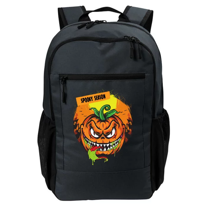 Spooky Season Scary Halloween Pumpkin Daily Commute Backpack