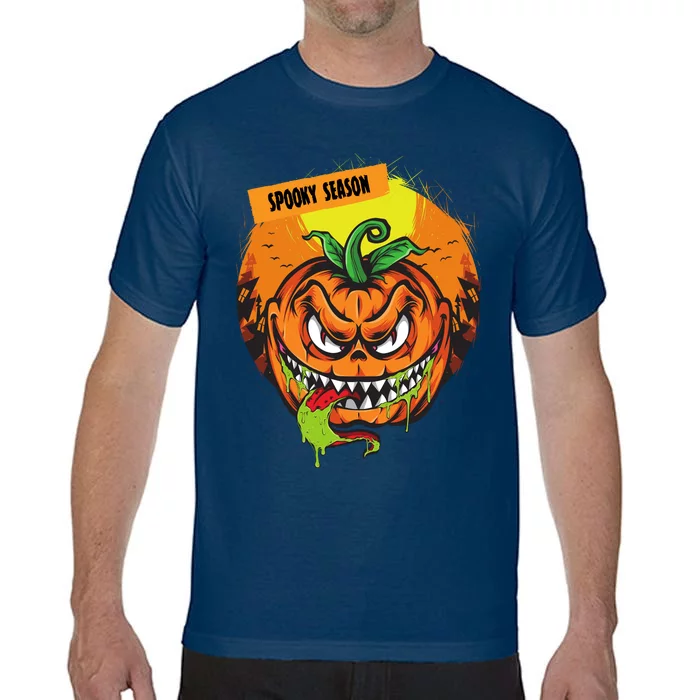 Spooky Season Scary Halloween Pumpkin Comfort Colors T-Shirt