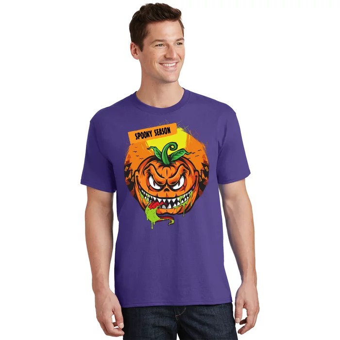 Spooky Season Scary Halloween Pumpkin T-Shirt