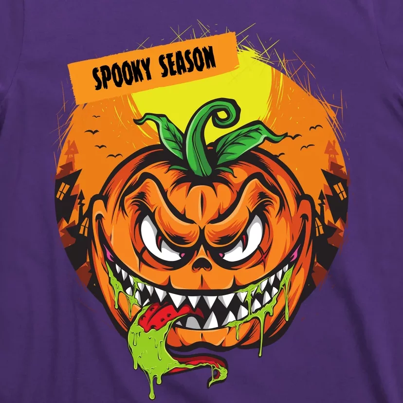 Spooky Season Scary Halloween Pumpkin T-Shirt