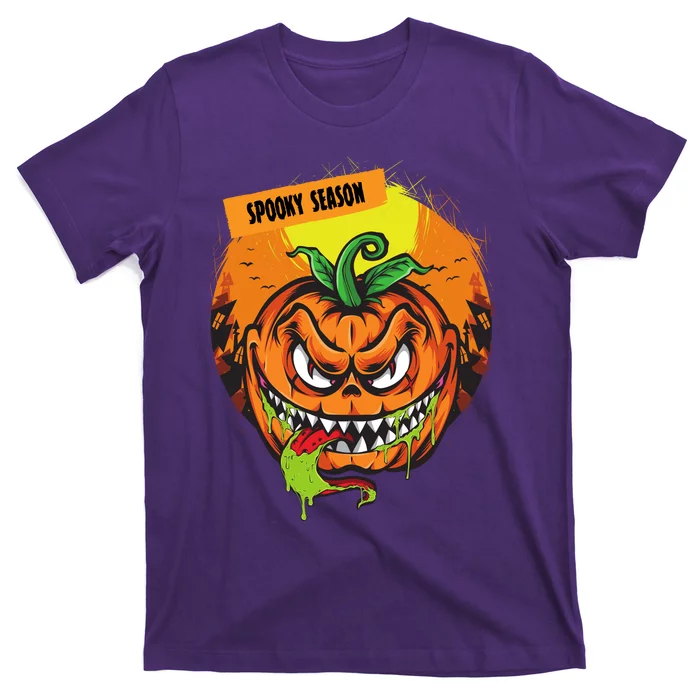 Spooky Season Scary Halloween Pumpkin T-Shirt