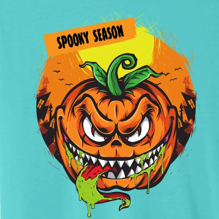 Spooky Season Scary Halloween Pumpkin ChromaSoft Performance T-Shirt