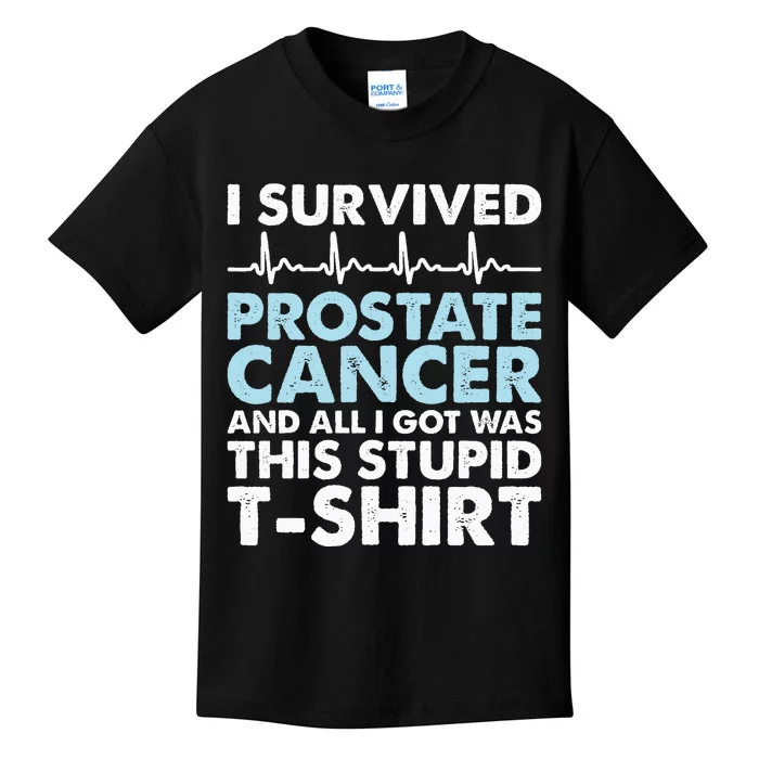 Sarcasm Surgery Survivor Prostate Cancer Awareness Kids T-Shirt