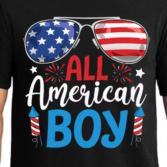 Sunglasses Stars Stripes All American Boy Freedom USA Pajama Set