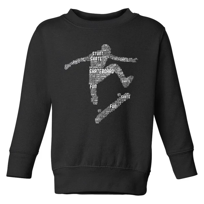 Skateboard Skater Skateboarder Toddler Sweatshirt