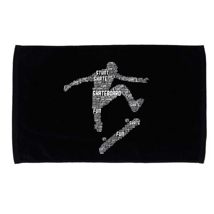 Skateboard Skater Skateboarder Microfiber Hand Towel