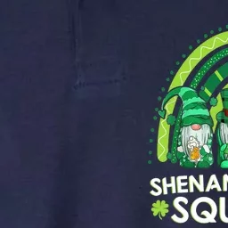 Shenanigans Squad St Patricks Day Gnomes Rainbow Leopard Softstyle Adult Sport Polo