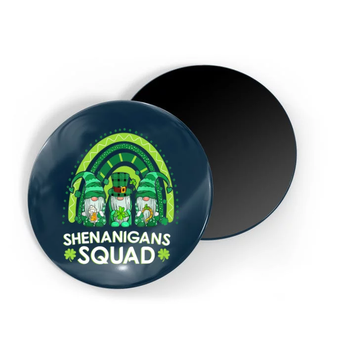 Shenanigans Squad St Patricks Day Gnomes Rainbow Leopard Magnet