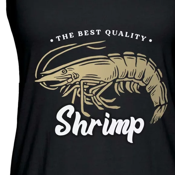 Shrimp Seafood Ladies Essential Flowy Tank