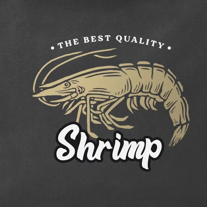 Shrimp Seafood Zip Tote Bag