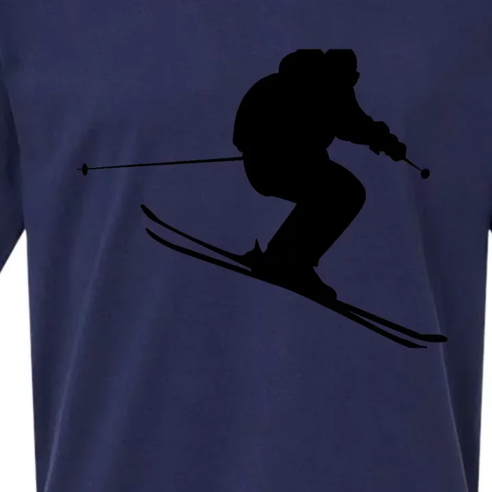 Skiing Ski Sueded Cloud Jersey T-Shirt