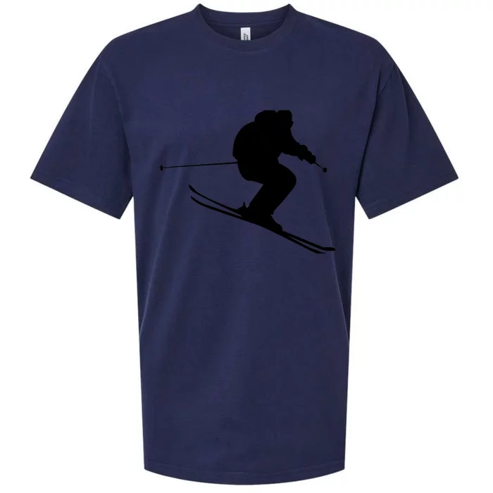 Skiing Ski Sueded Cloud Jersey T-Shirt