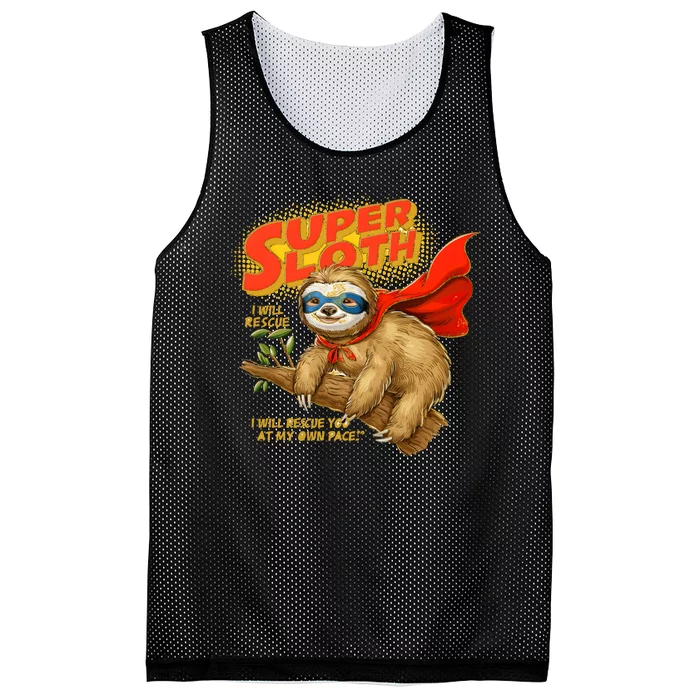 Super Sloth Mesh Reversible Basketball Jersey Tank