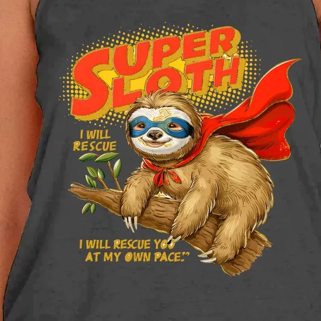 Super Sloth Women's Knotted Racerback Tank