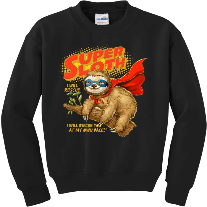 Super Sloth Kids Sweatshirt