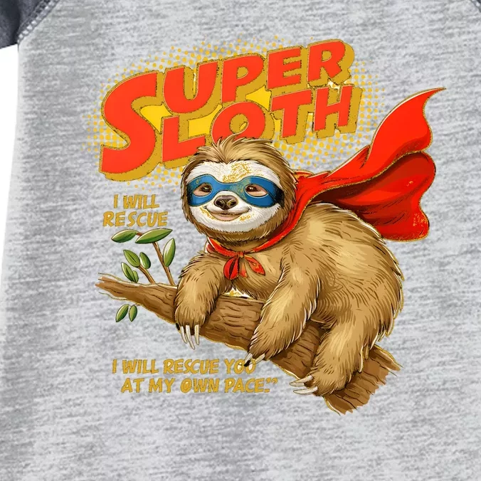 Super Sloth Infant Baby Jersey Bodysuit