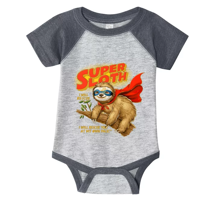 Super Sloth Infant Baby Jersey Bodysuit