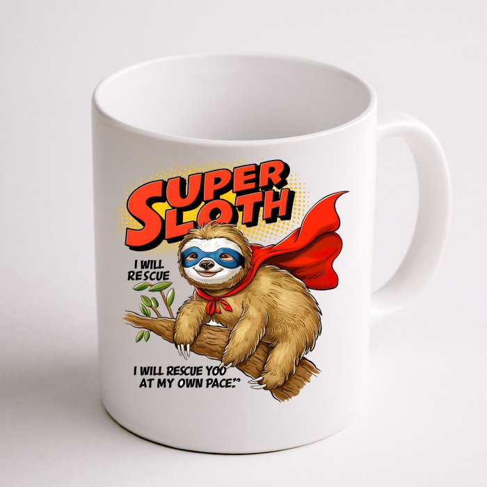 Super Sloth Front & Back Coffee Mug