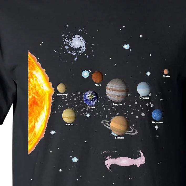 Solar System STEM Kids Realistic Space Tall T-Shirt