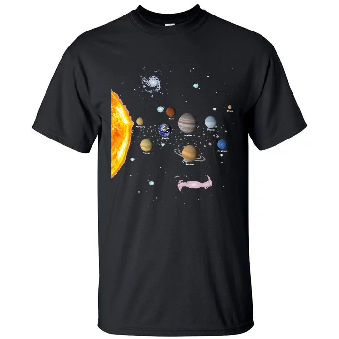 Solar System STEM Kids Realistic Space Tall T-Shirt