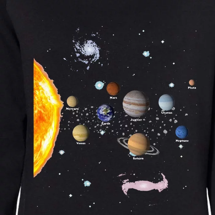 Solar System STEM Kids Realistic Space Womens California Wash Sweatshirt