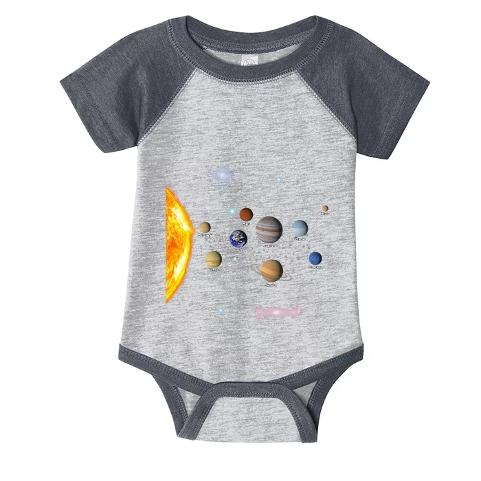 Solar System STEM Kids Realistic Space Infant Baby Jersey Bodysuit