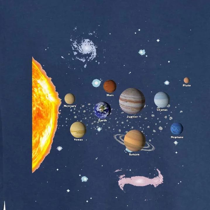 Solar System STEM Kids Realistic Space Garment-Dyed Sweatshirt