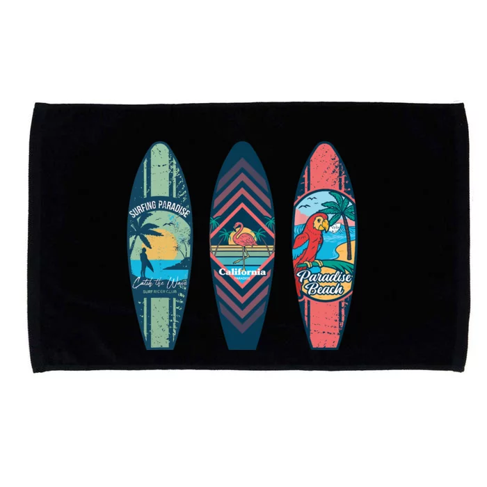 Surfing Surfboarder Surfer Funny Surfboard Microfiber Hand Towel