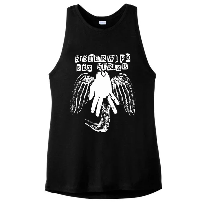 Sisterwife Sex Strike Ladies Tri-Blend Wicking Tank