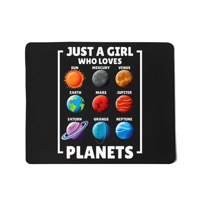 Solar Star System Space Science Just A Who Loves Planet Mousepad