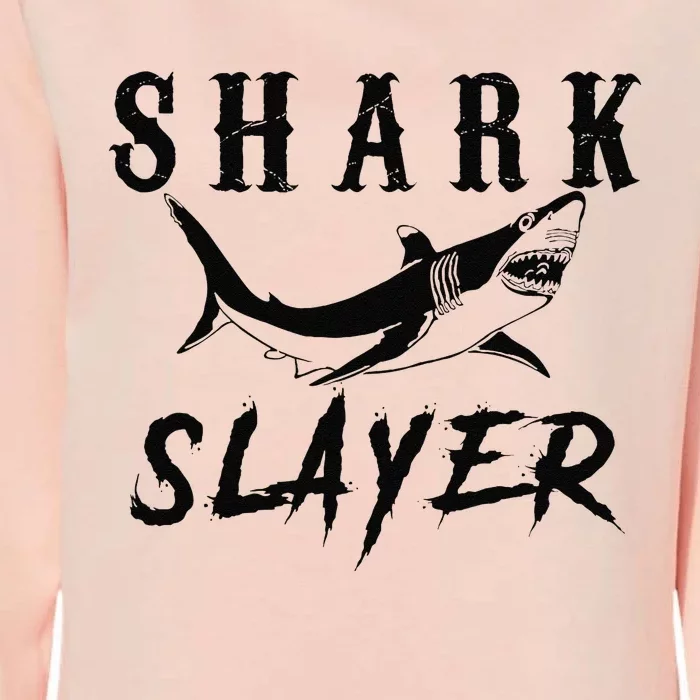 Shark Slayer Shark Fishing & Salt Water Anglers Womens California Wash Sweatshirt