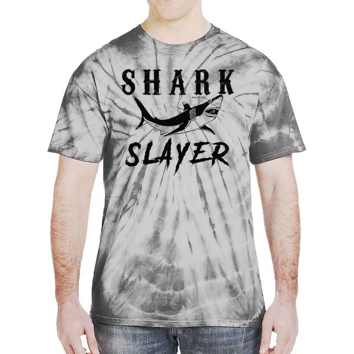 Shark Slayer Shark Fishing & Salt Water Anglers Tie-Dye T-Shirt