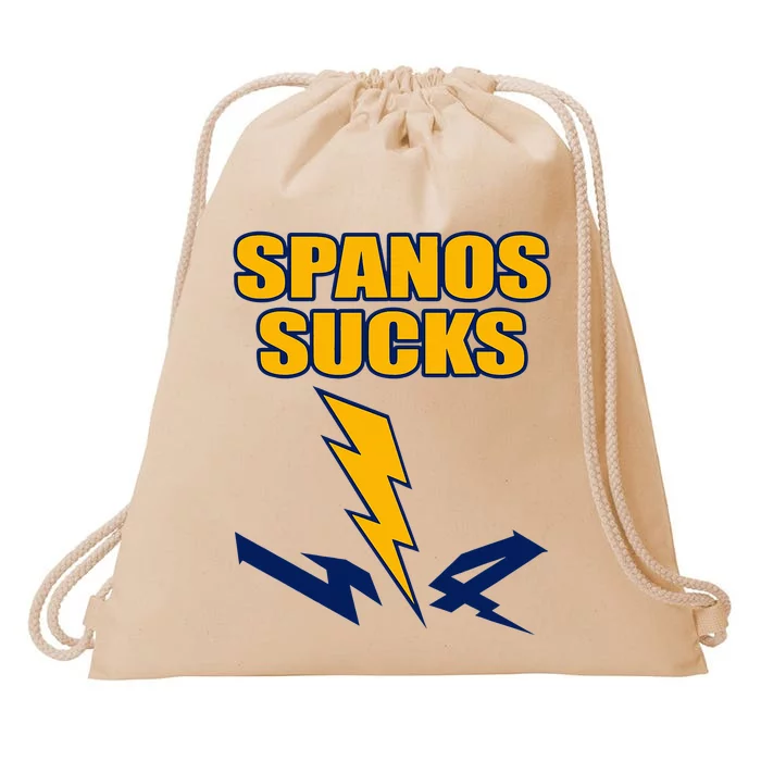 Spanos Sucks San Diego Bolt Drawstring Bag