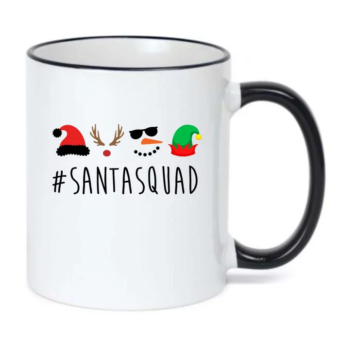 Santa Squad Black Color Changing Mug