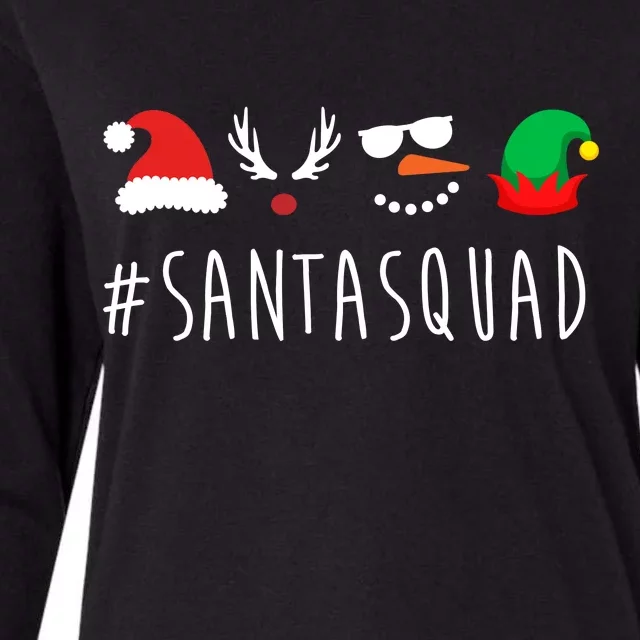 Santa Squad Womens Cotton Relaxed Long Sleeve T-Shirt